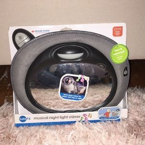 Musical night light mirror